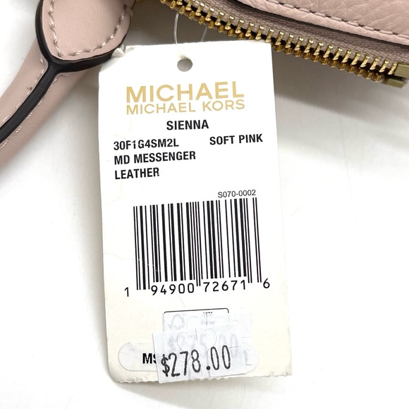 Michael Kors Sienna Medium Messenger Satchel Bag - Picture 9 of 9